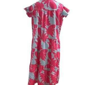 Blue & Pink Floral Dress SH098 main image 1